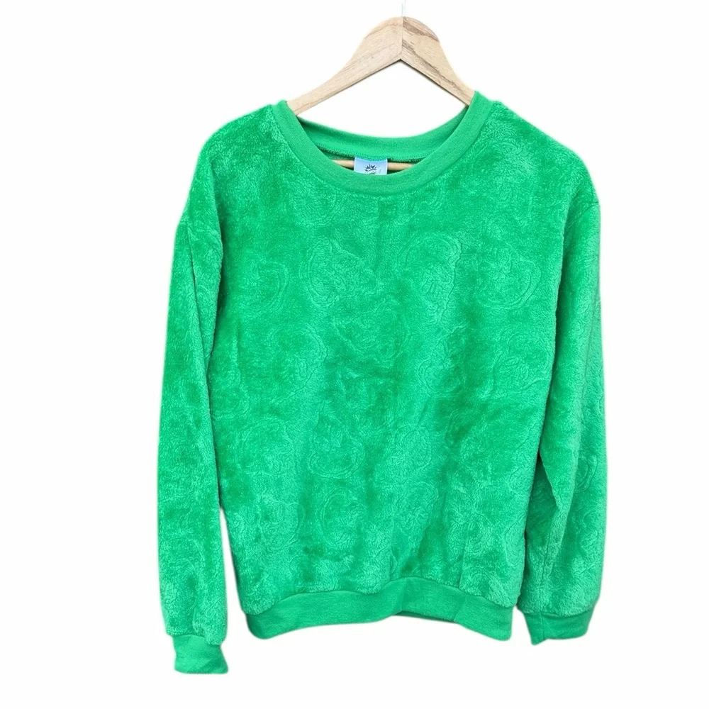 The Grinch Green Women's Fuzzy Sweater size Medium 7/8 - Picture 6 of 6